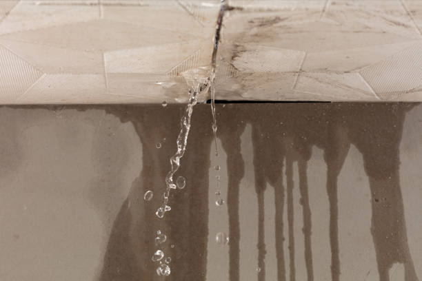 Professional Flood Damage Cleanup technician working in Bluejacket, OK
